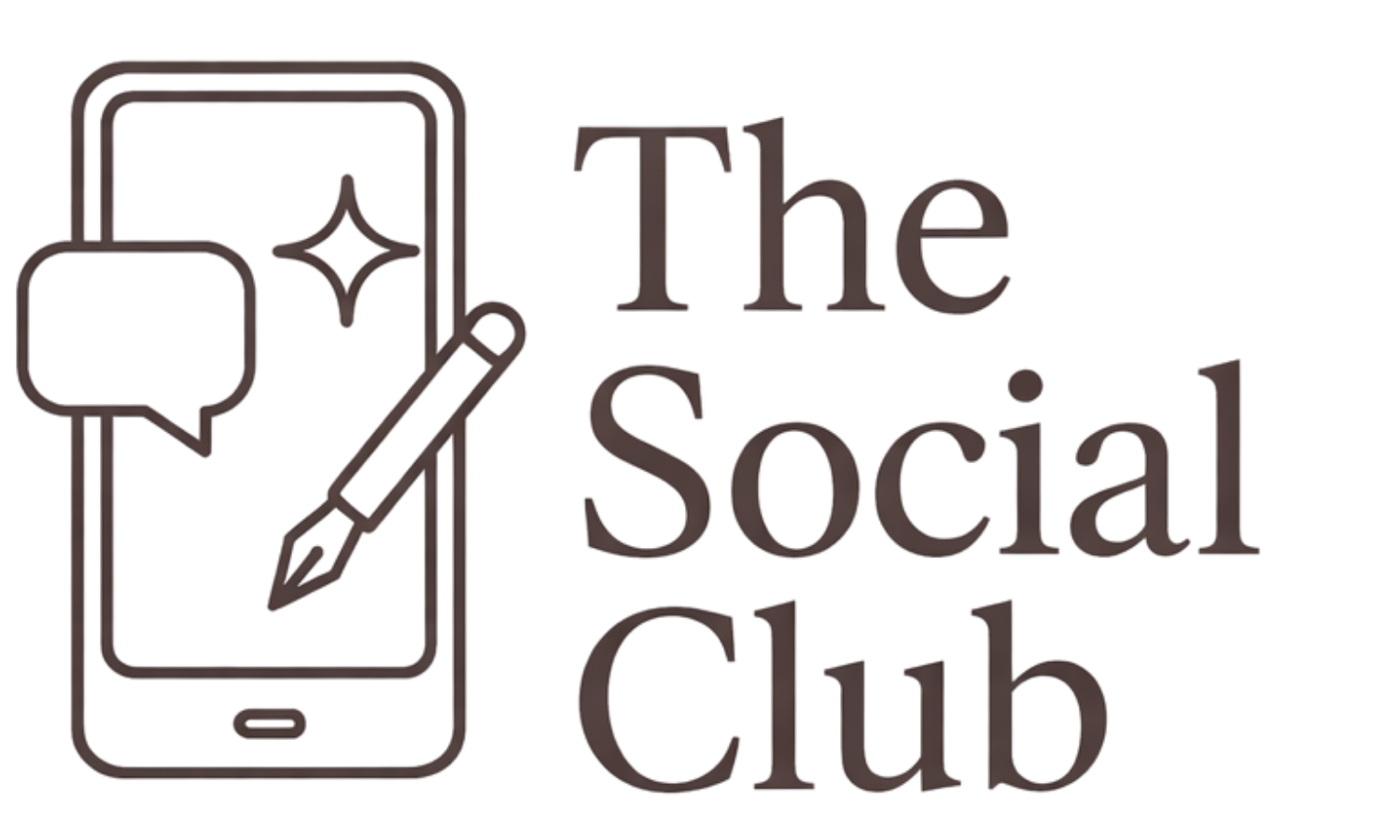 Logo The Social Club, studio créatif branding à Saint-Malo et Rennes