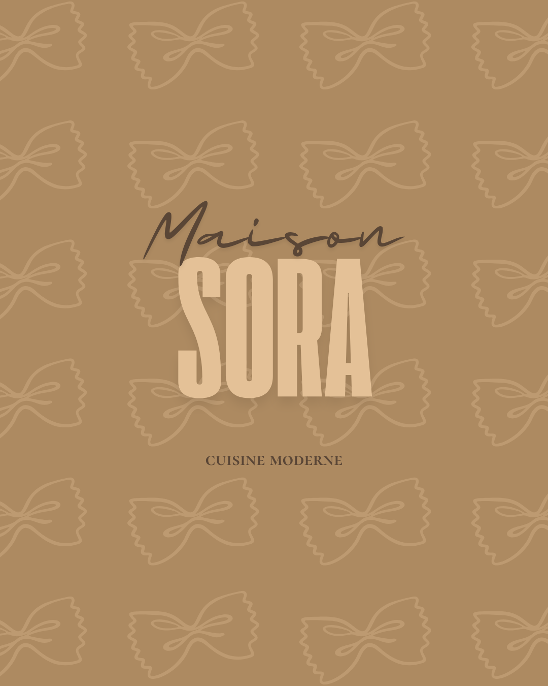 Post Instagram Maison SORA, direction artistique restaurant par The Social Club