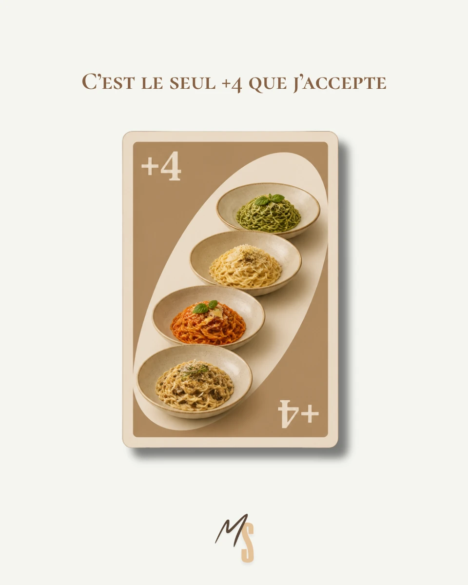 Post Maison SORA, contenu Instagram restaurant et branding premium pour agence communication restaurant