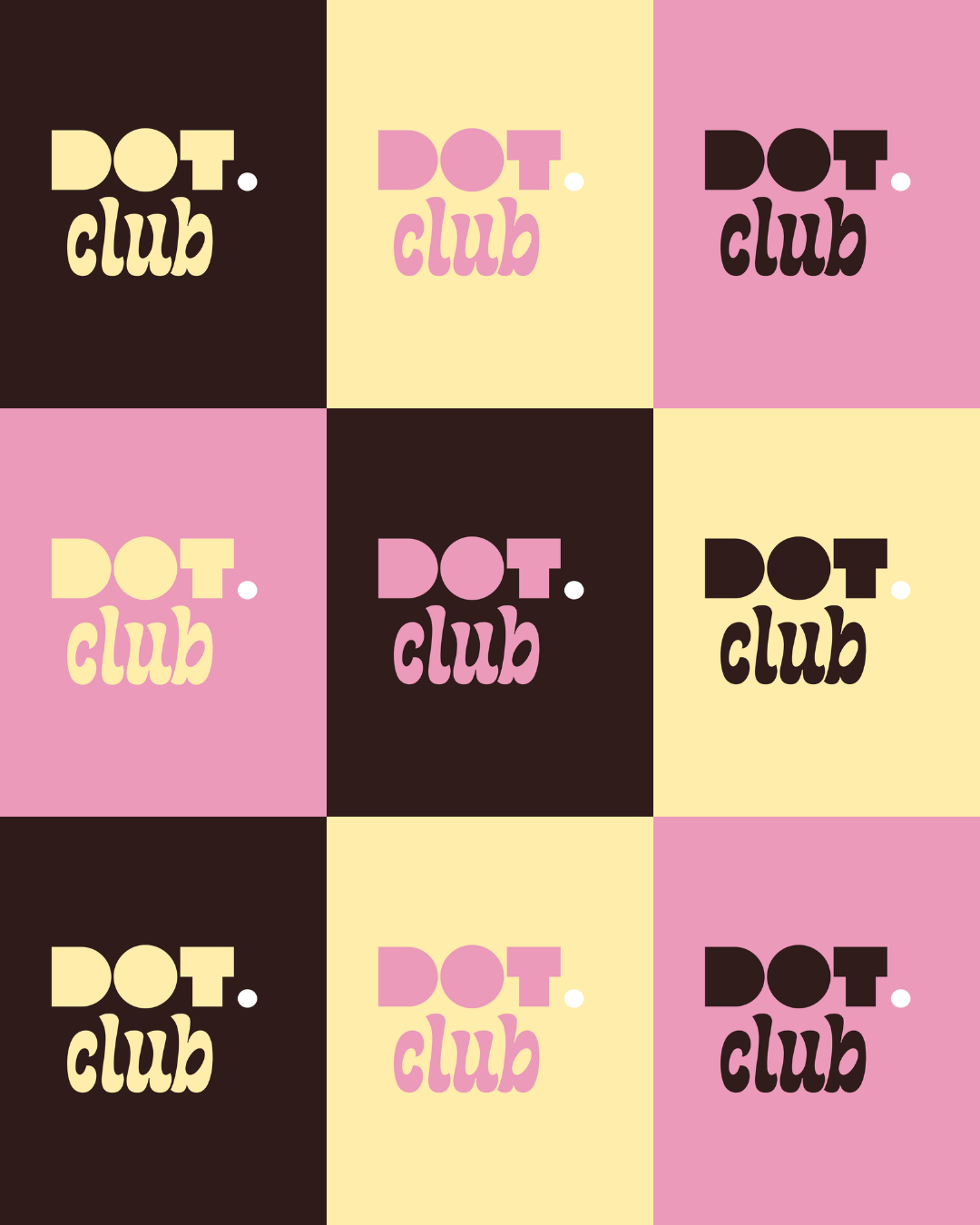 Post Instagram DOT.club, identité visuelle papeterie créative